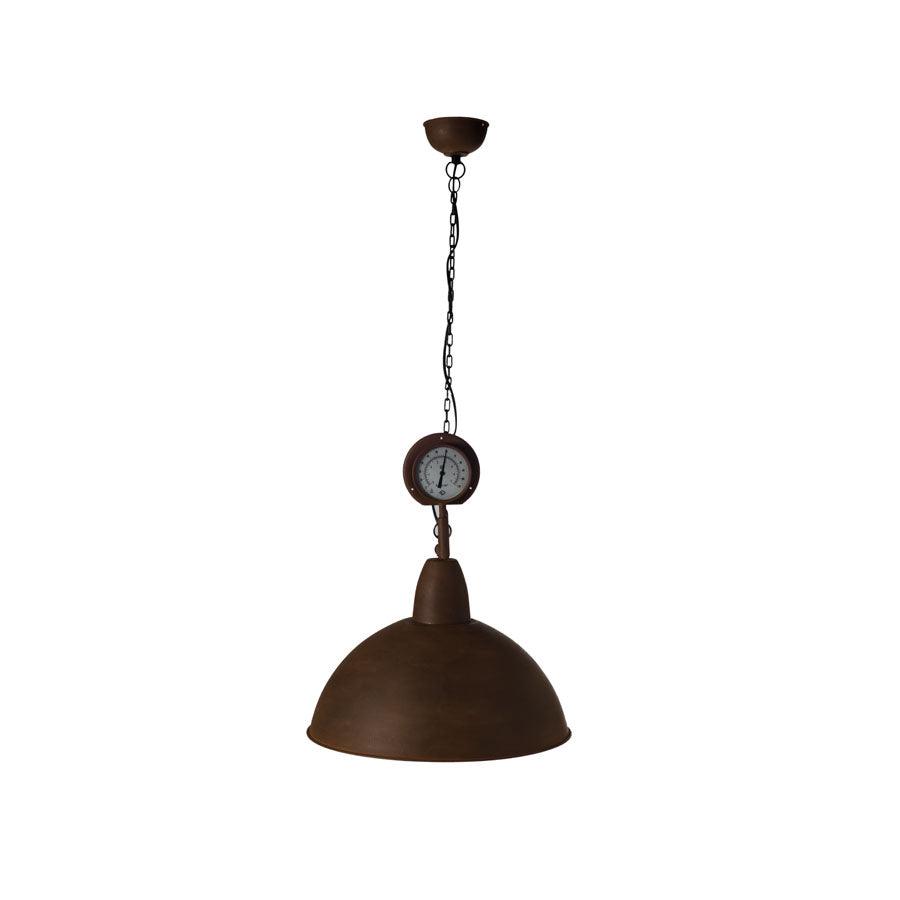 TOP GAUGE pendant lamp in rusted steel - Eye on Design