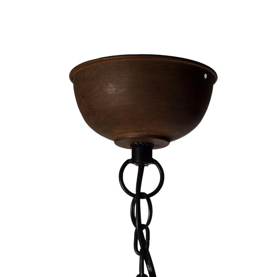 TOP GAUGE pendant lamp in rusted steel - Eye on Design