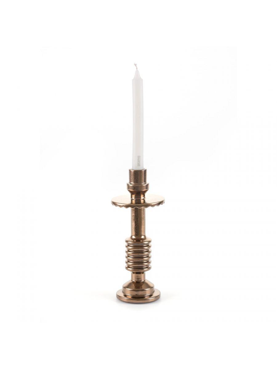 TRANSMISSION MACHINE COLLECTION candle holder #3 metallized - Eye on Design