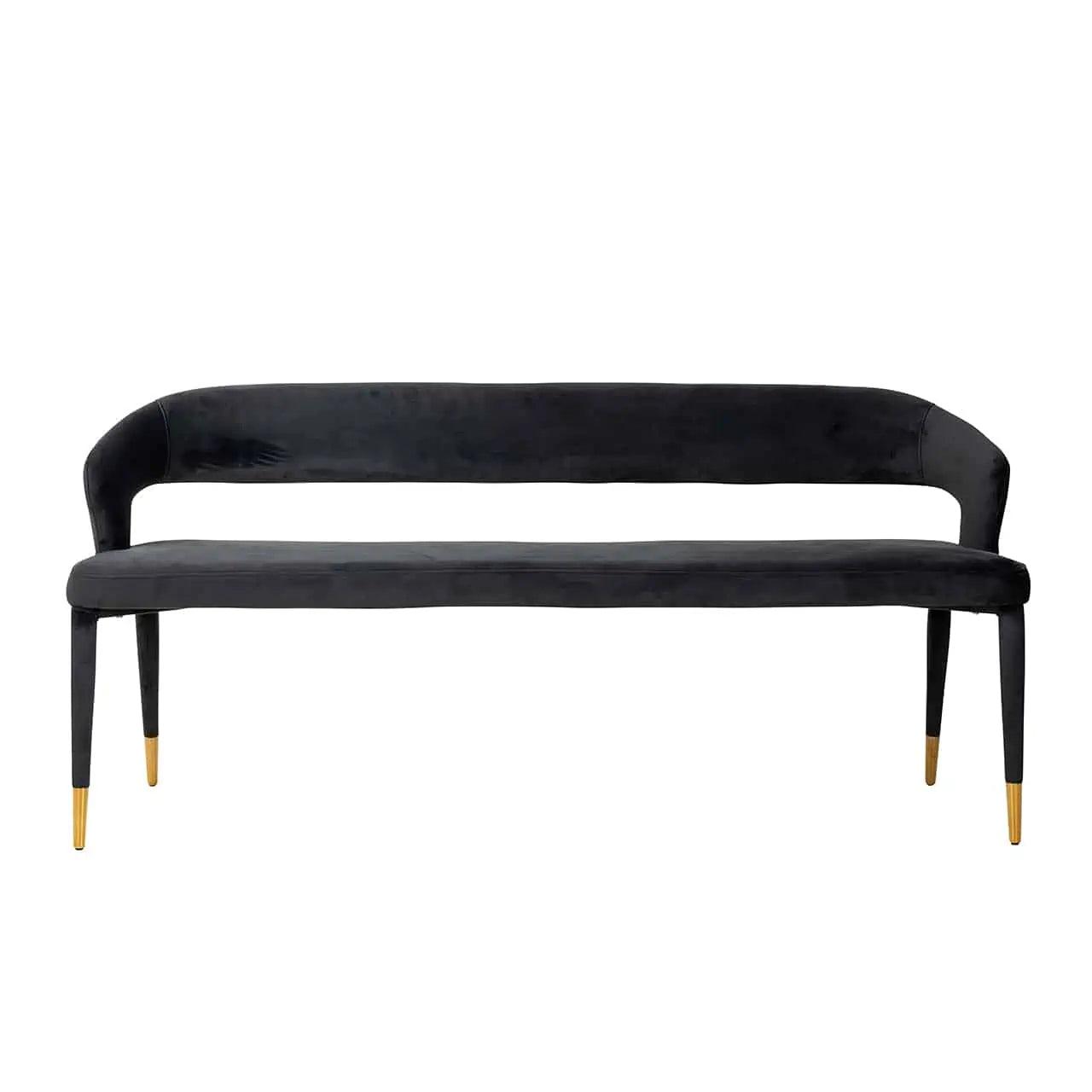 TURIN bench black - Eye on Design