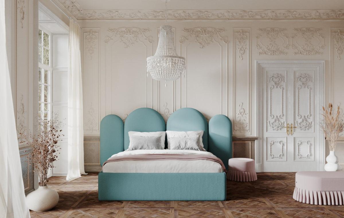 Upholstered bed CLOUD mint green - Eye on Design