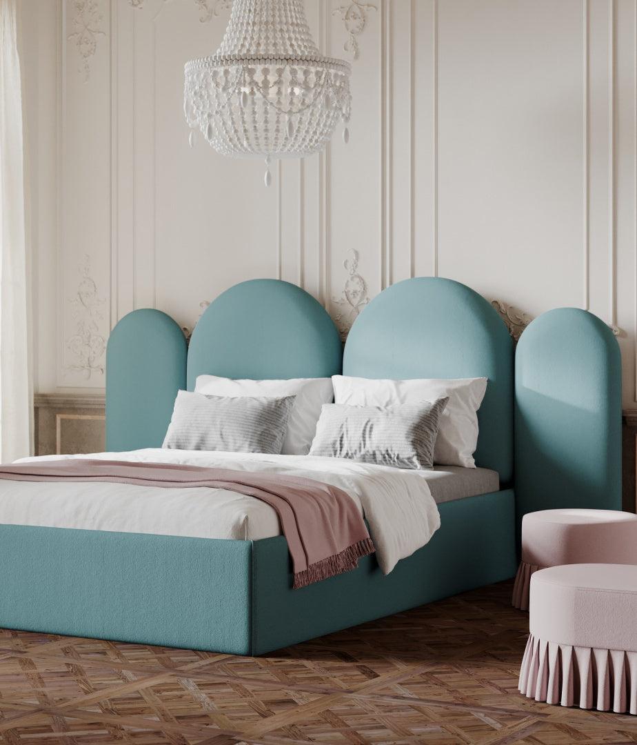 Upholstered bed CLOUD mint green - Eye on Design