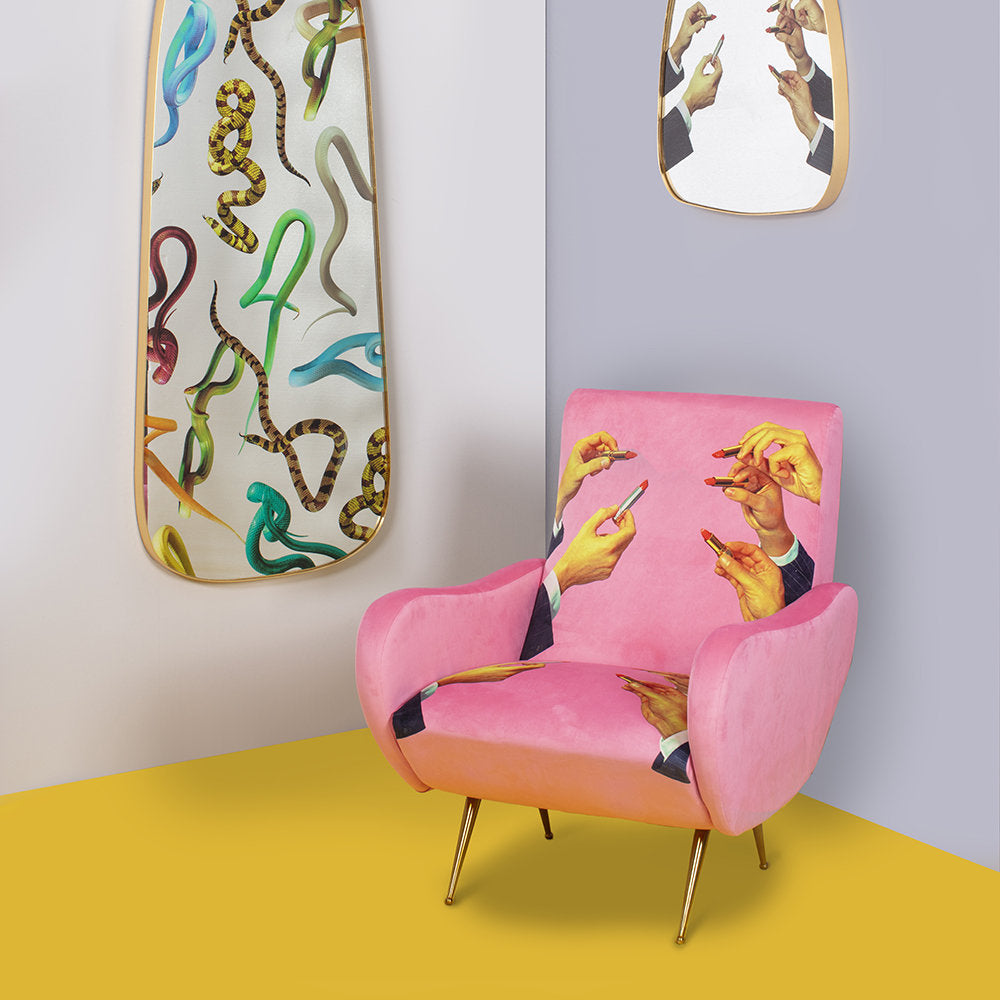 LIPSTICKS armchair pink - Eye on Design
