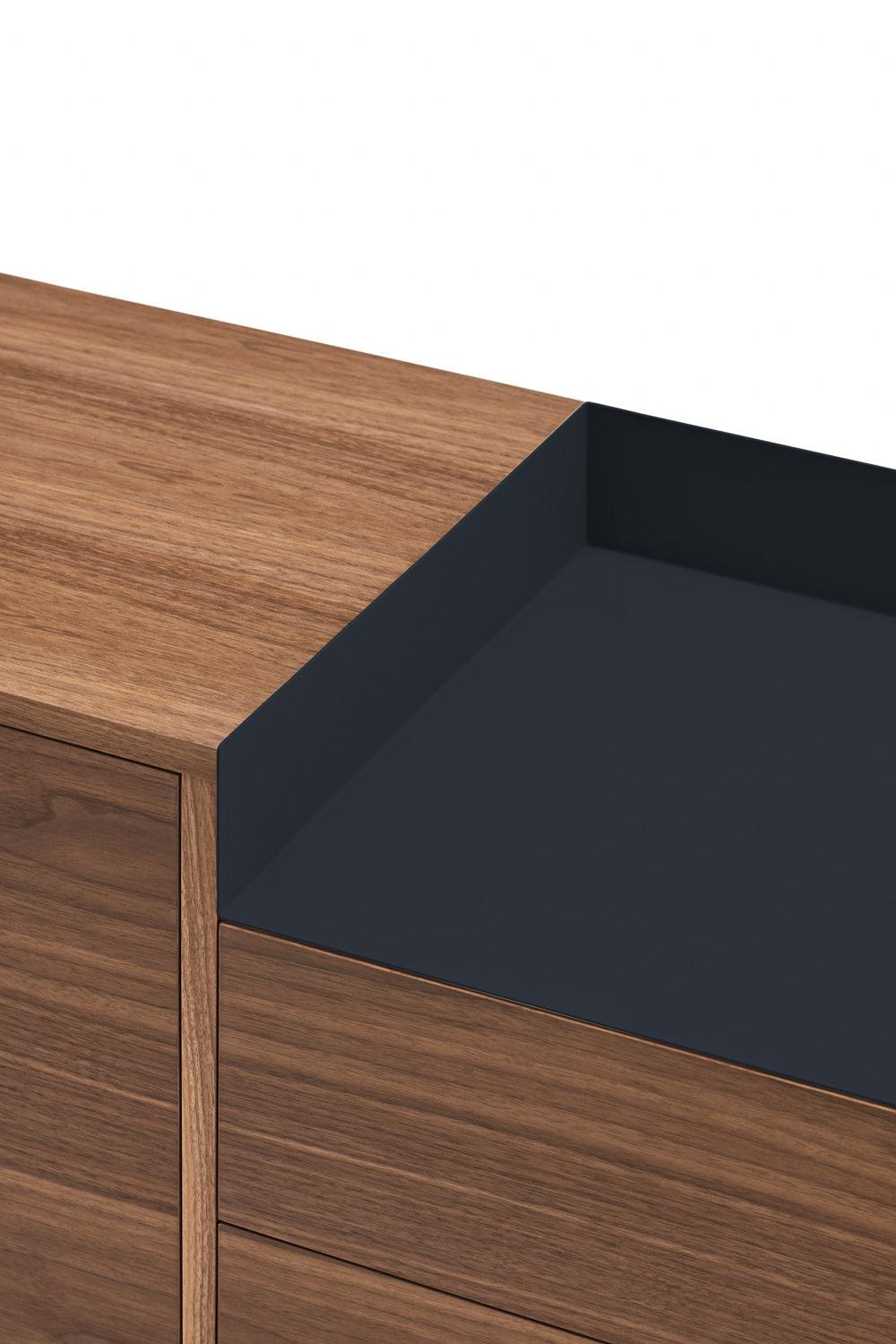 VALLEY cabinet walnut wood with dark finish - Eye on Design