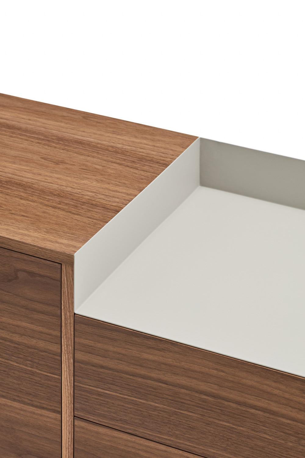 VALLEY cabinet walnut wood with light finish - Eye on Design