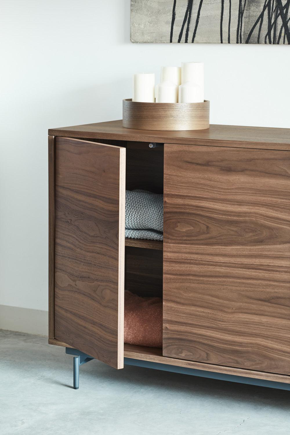 VALLEY chest of drawers walnut wood with dark finish - Eye on Design