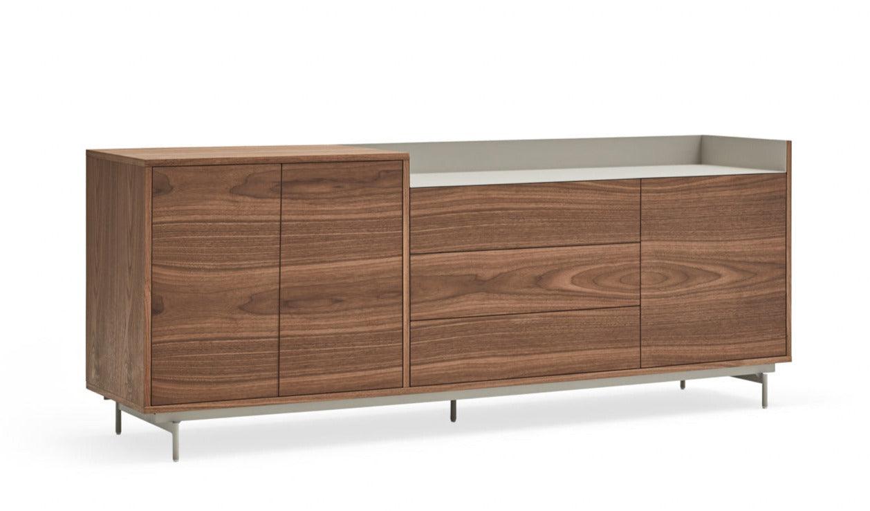 VALLEY chest of drawers walnut wood with light finish - Eye on Design