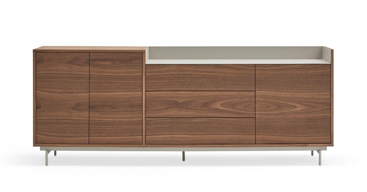 VALLEY chest of drawers walnut wood with light finish - Eye on Design