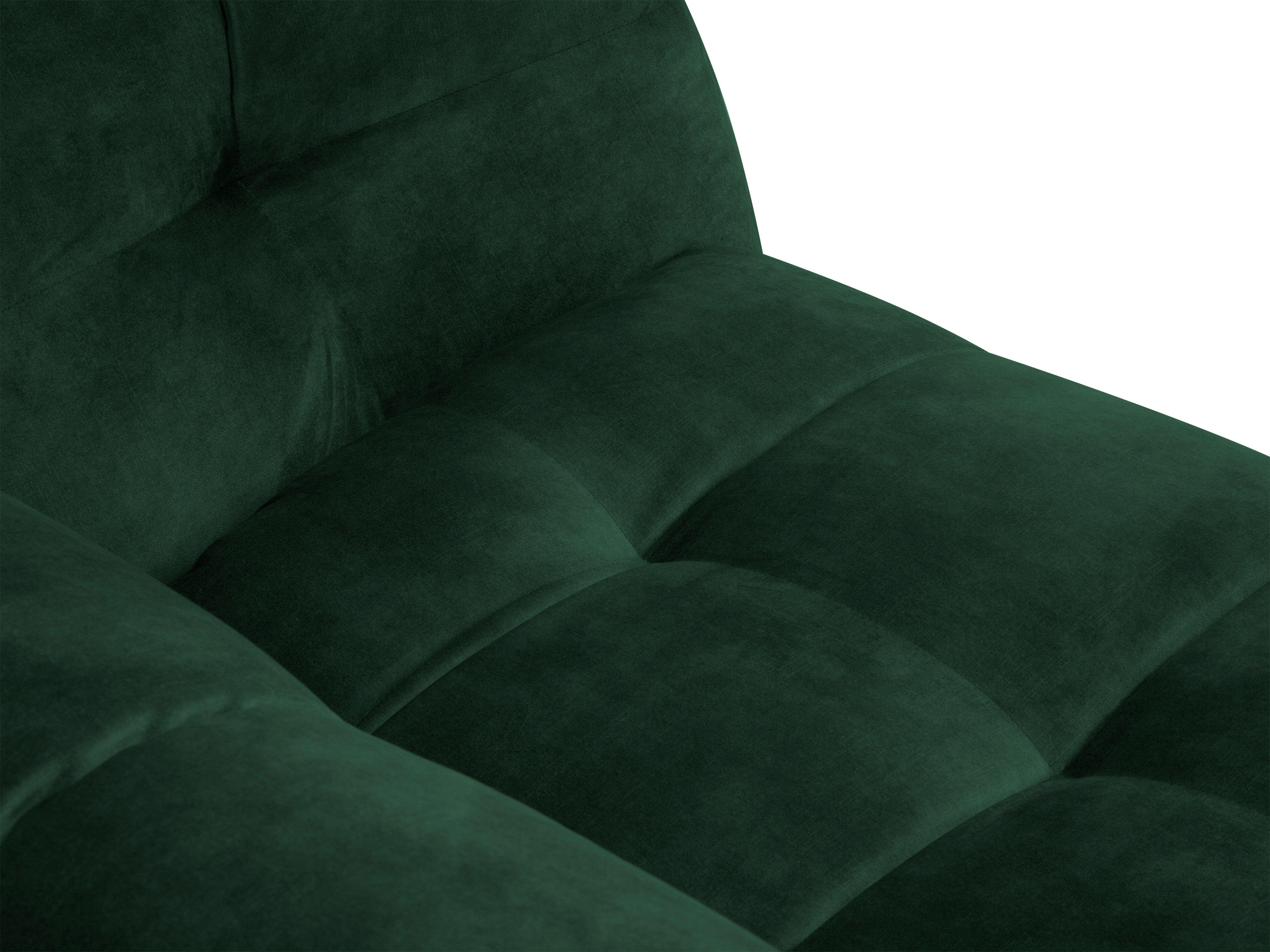 Velvet 2-seater sofa VESTA bottle green - Eye on Design