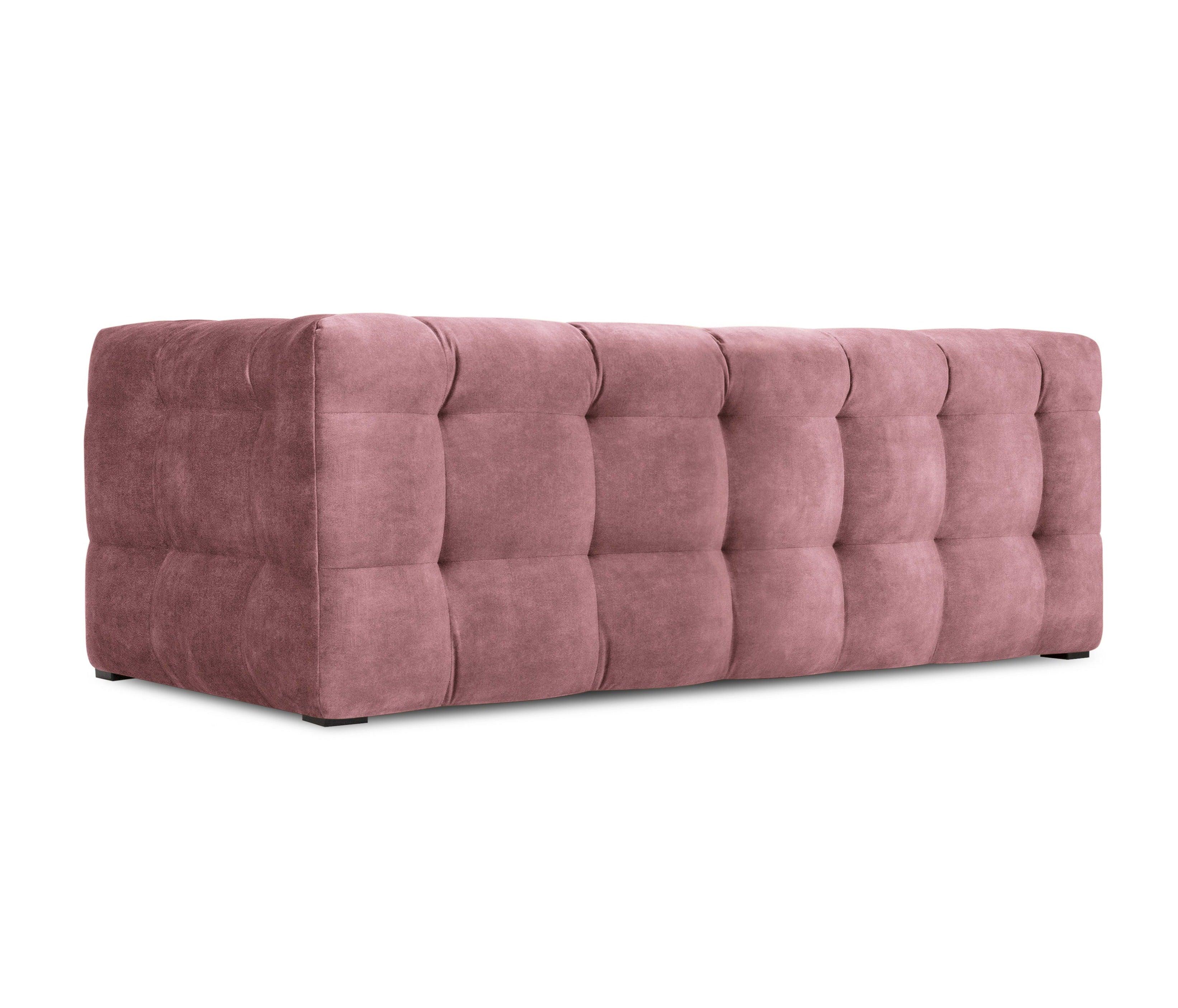 Velvet 2-seater sofa VESTA pink - Eye on Design