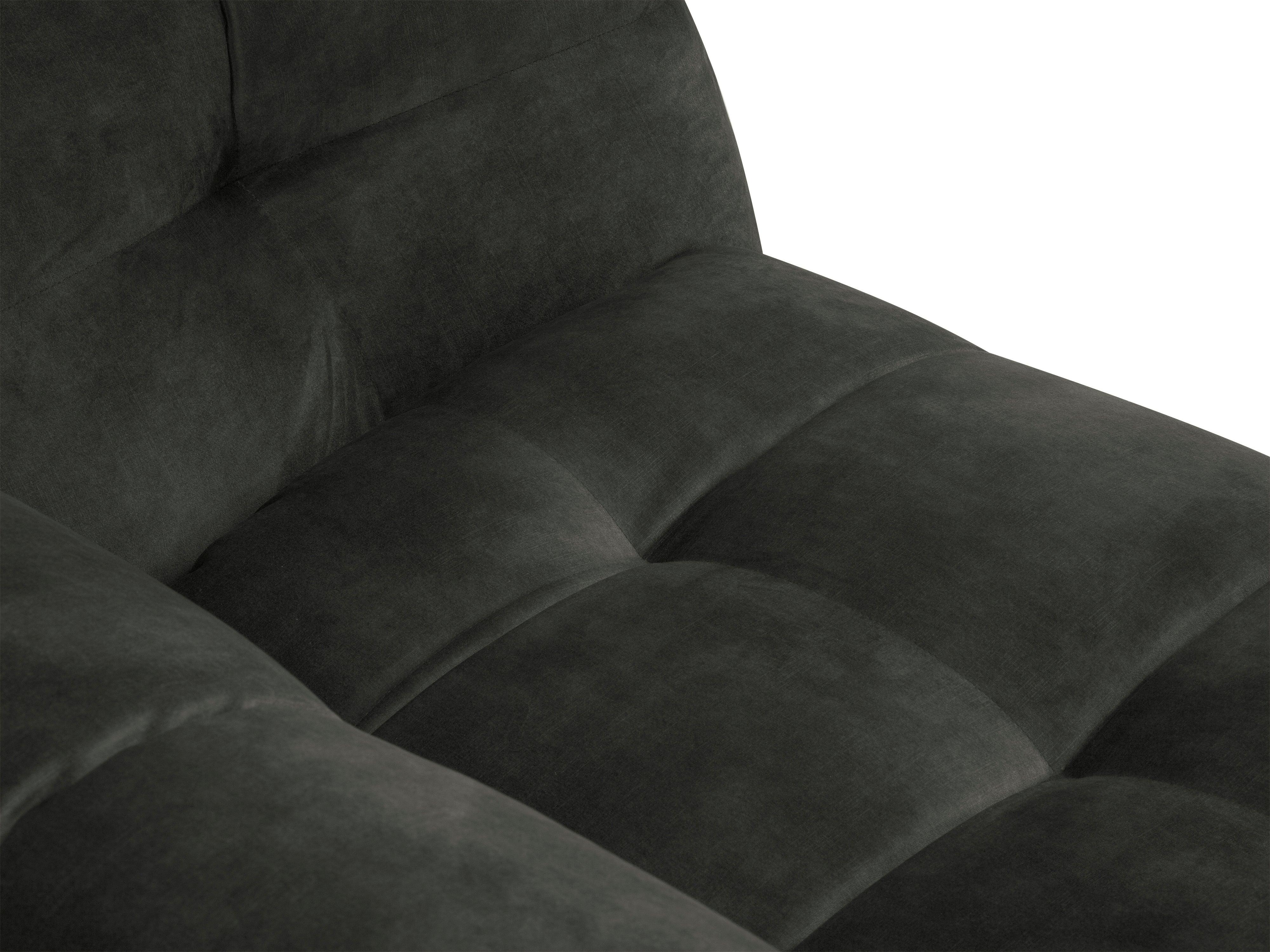 Velvet 4-seater sofa VESTA dark grey - Eye on Design