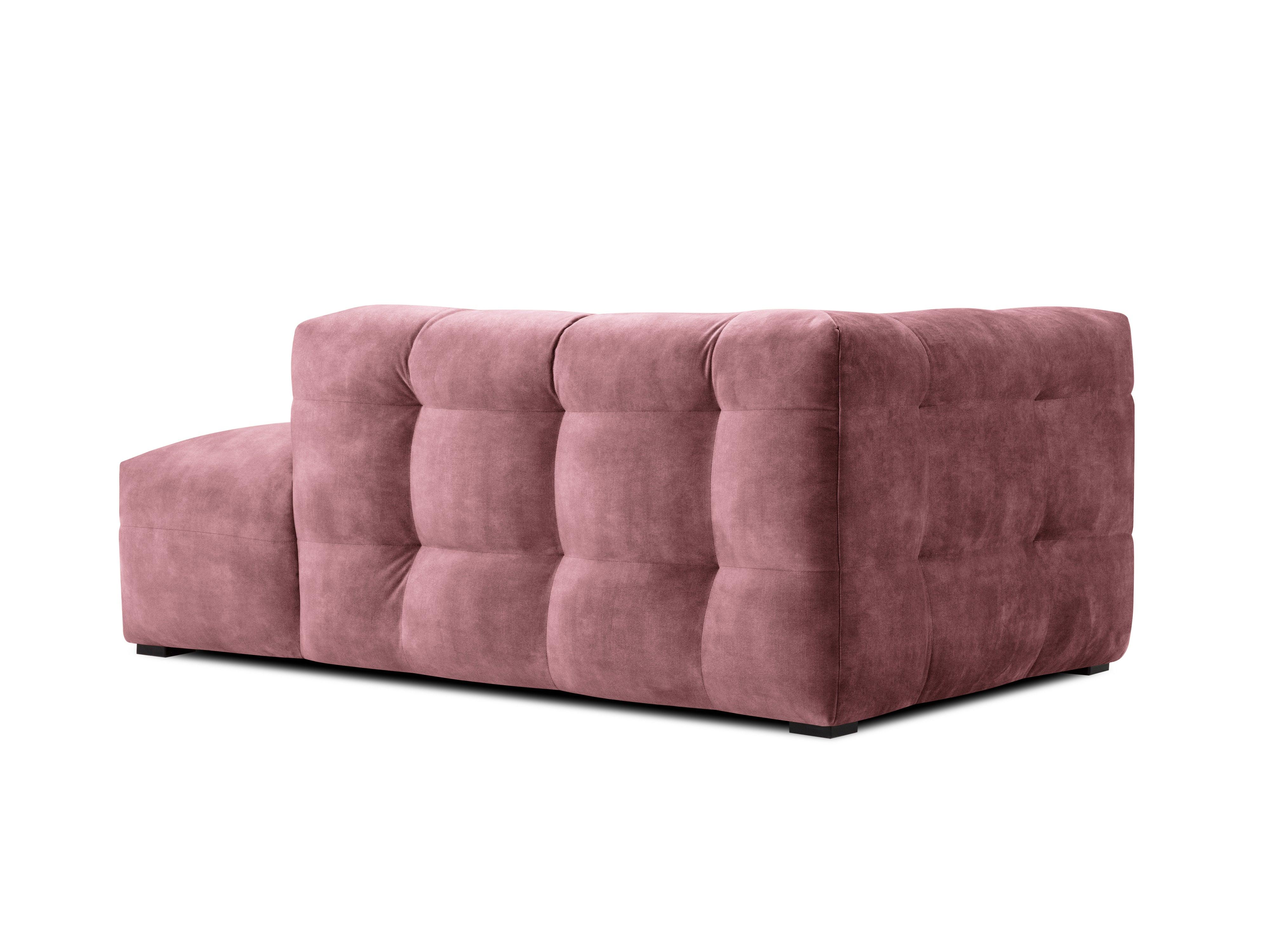 Velvet chaise longue VESTA pink - Eye on Design