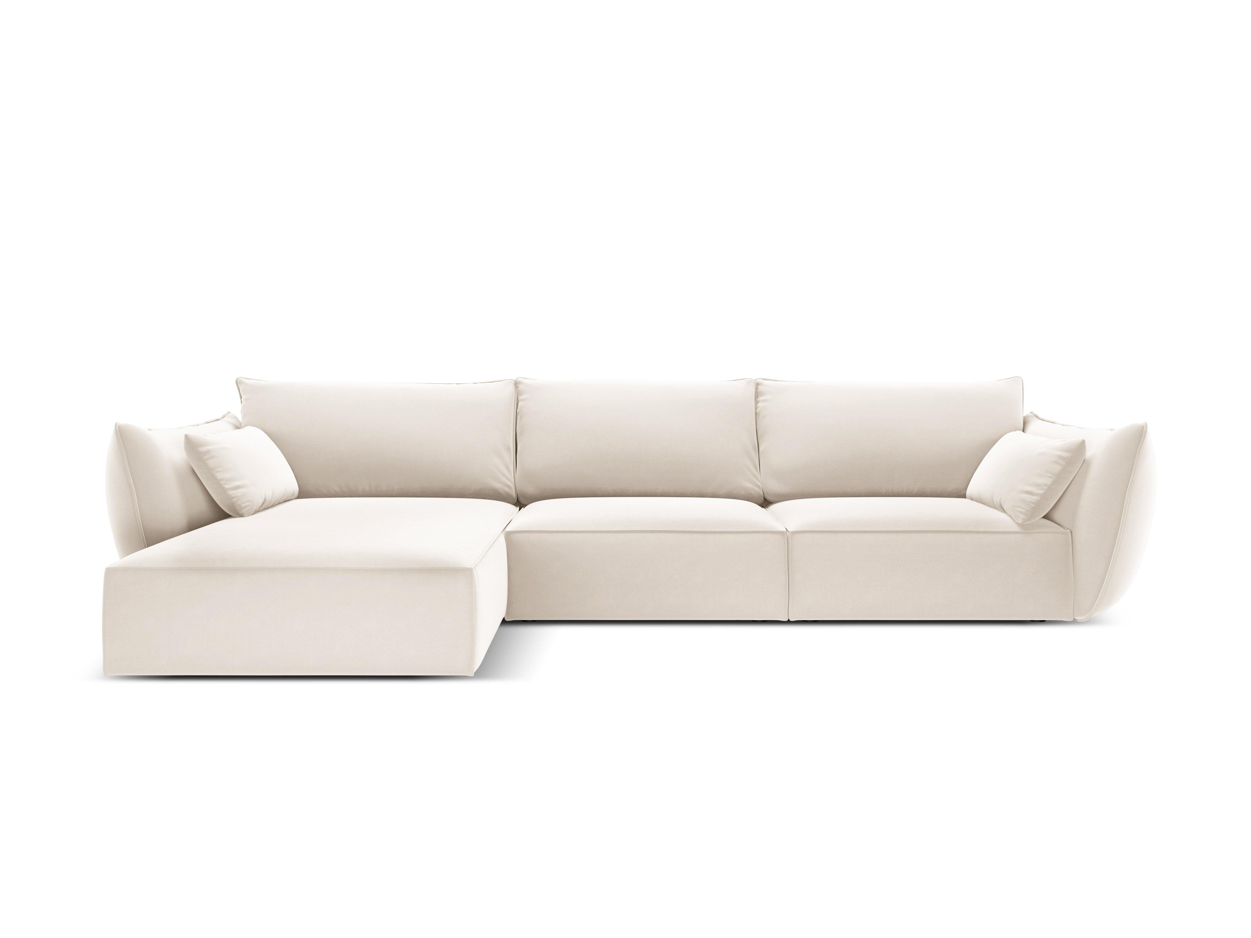 Velvet Left Corner Sofa, "Vanda", 4 Seats, 300x166x85
Made in Europe, Mazzini Sofas, Eye on Design