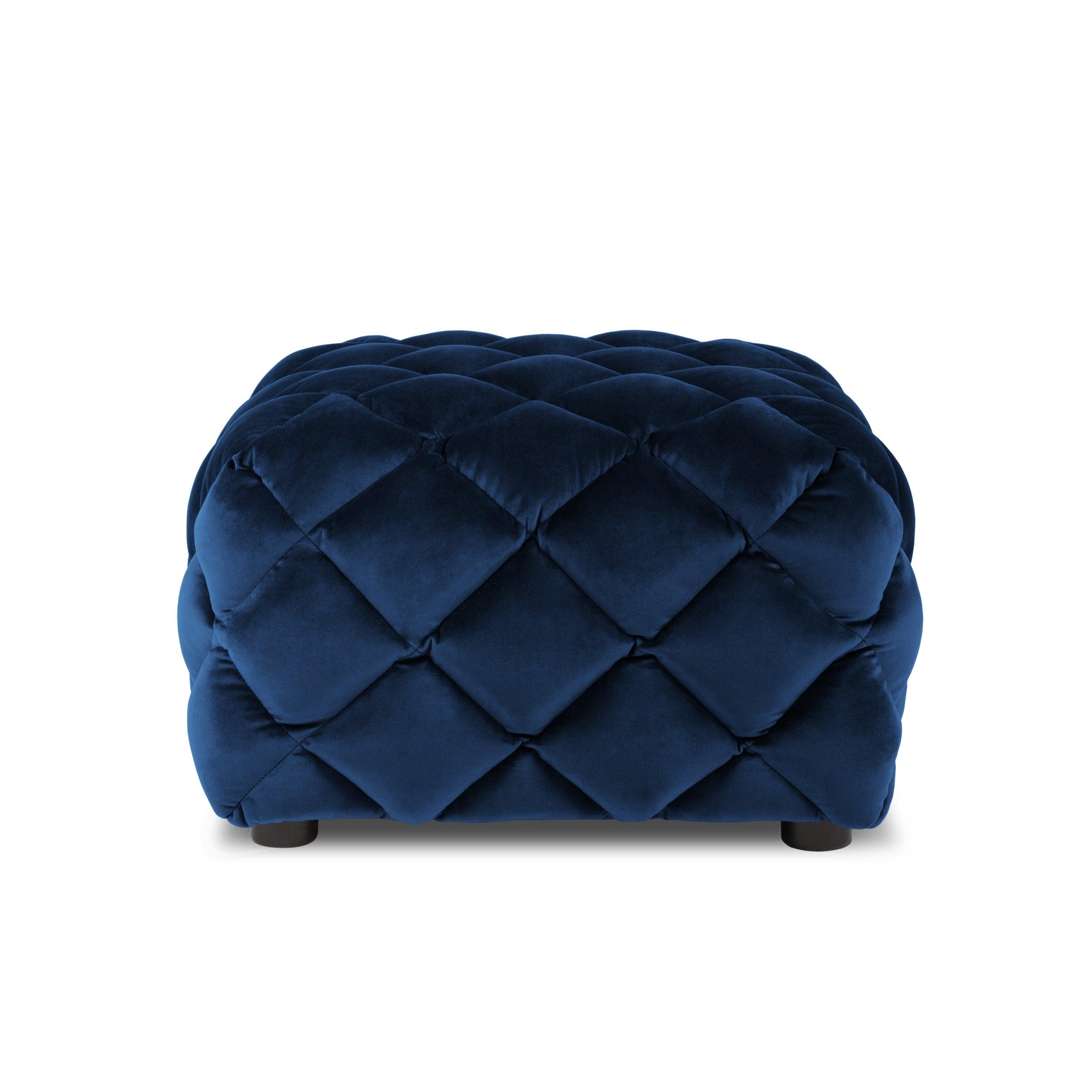 Velvet pouffe FLANDRIN royal blue - Eye on Design