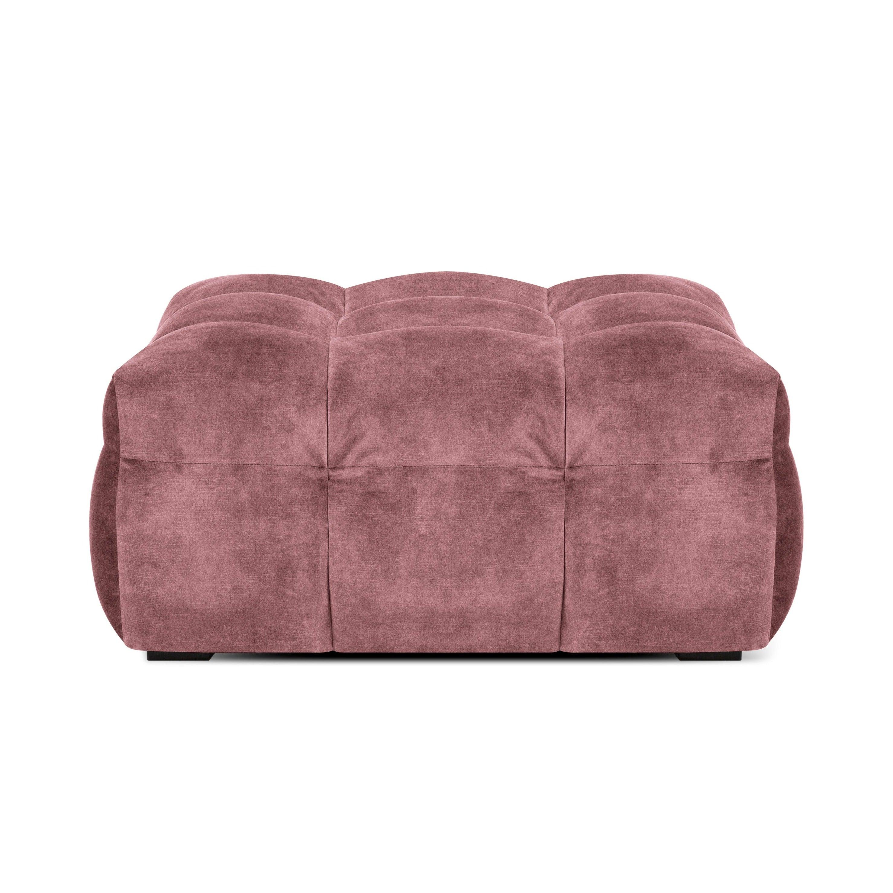 Velvet pouffe VESTA pink - Eye on Design