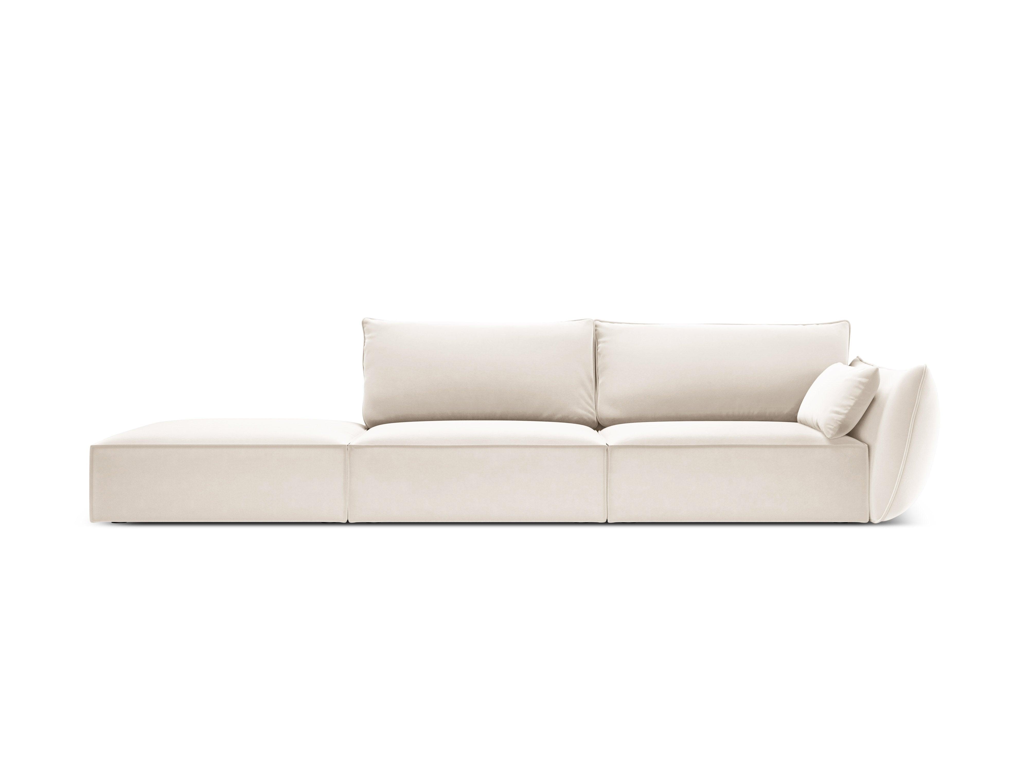 Left Velvet Sofa, "Vanda", 4 Seats, 286x100x85
Made in Europe, Mazzini Sofas, Eye on Design