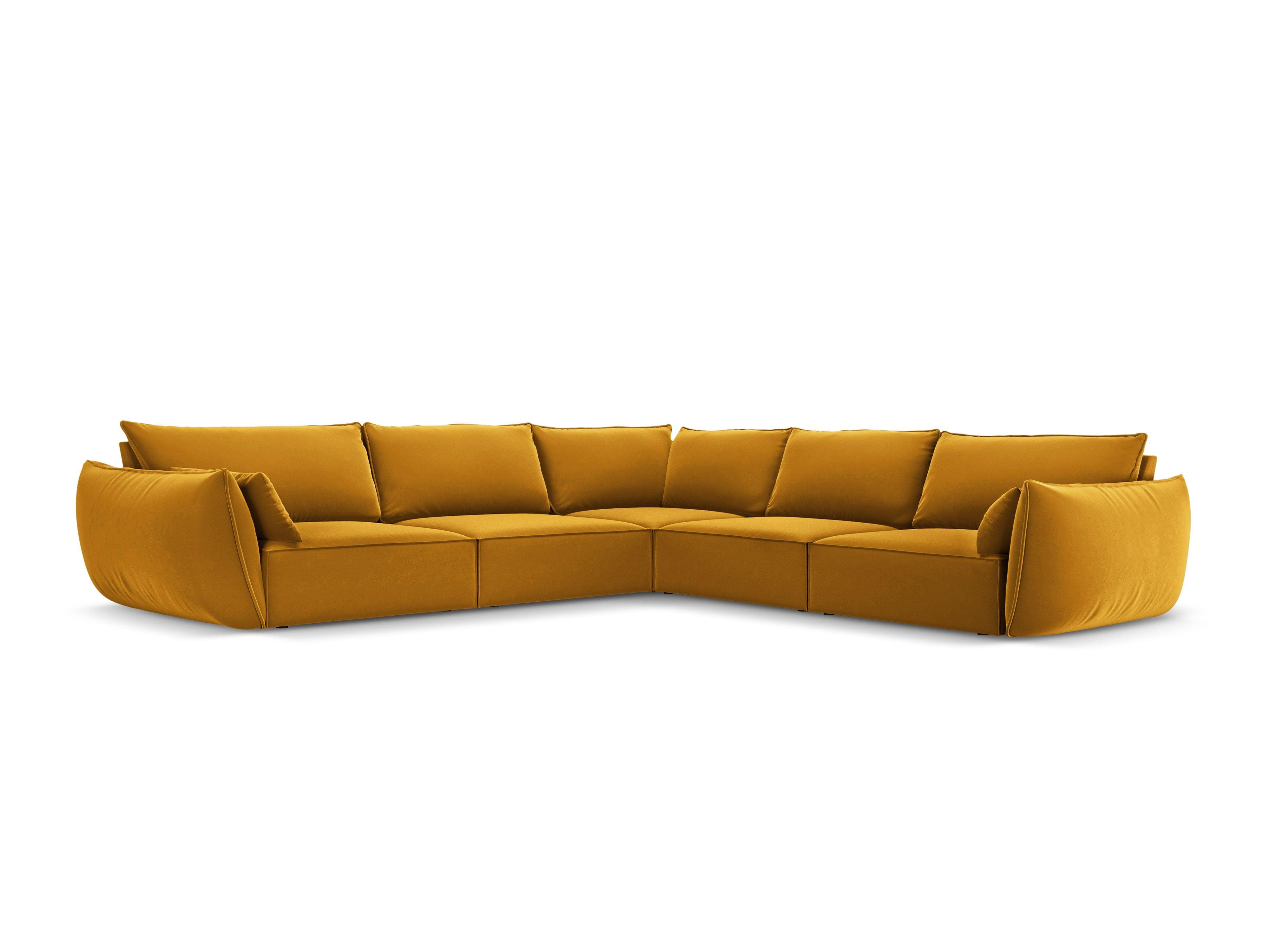 Velvet Symmetrical Corner Sofa, "Vanda", 7 Seats, 286x286x85
Made in Europe, Mazzini Sofas, Eye on Design