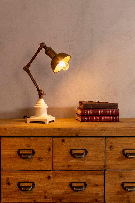 VERONA desk lamp brass, Dutchbone, Eye on Design