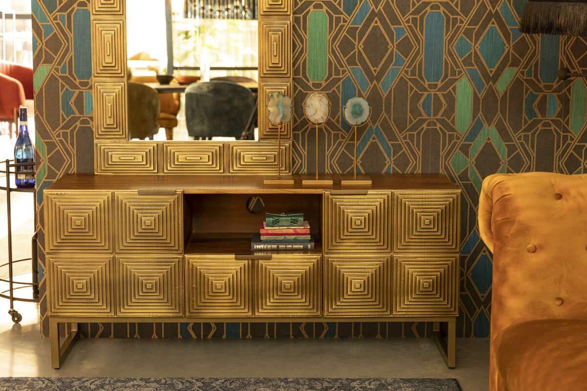 VOLAN sideboard in mango wood, Dutchbone, Eye on Design