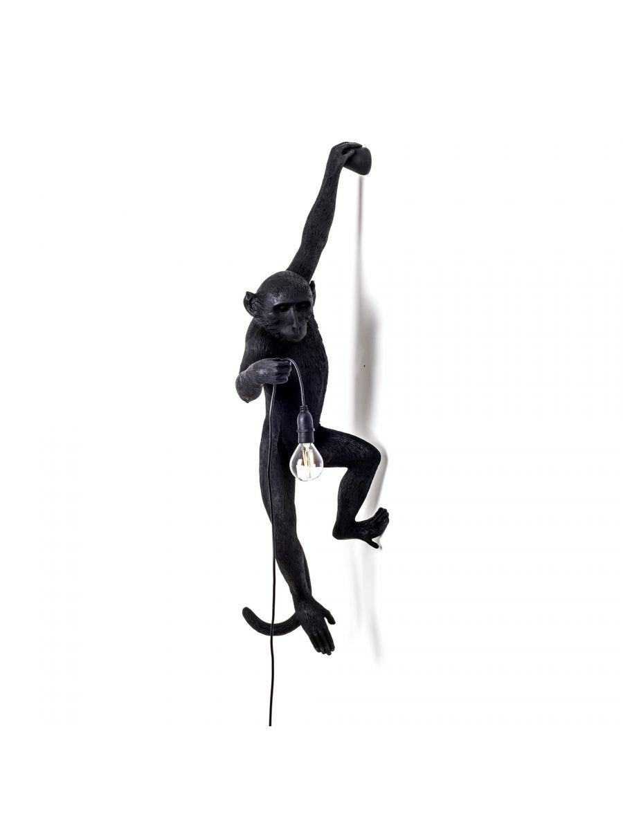 Wall lamp MONKEY HANGING - LEFT black - Eye on Design