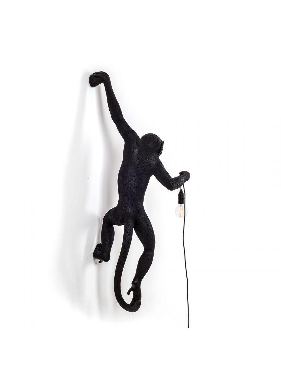 Wall lamp MONKEY HANGING - LEFT black - Eye on Design