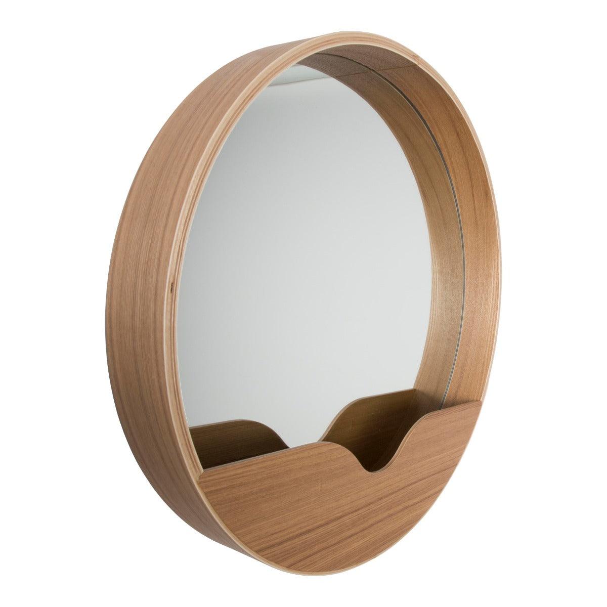 Wall mirror ROUND 60 wooden, Zuiver, Eye on Design